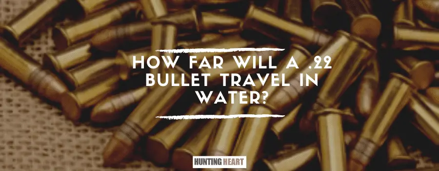 ¿Qué distancia recorre una bala del calibre 22 en el agua?